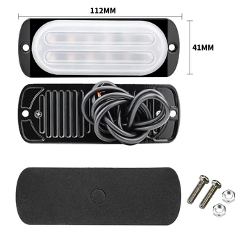 

12V Signal Light 36W 12LED Blue Low Power Consumption Truck Auto Motorcycle Off-road Vehicle