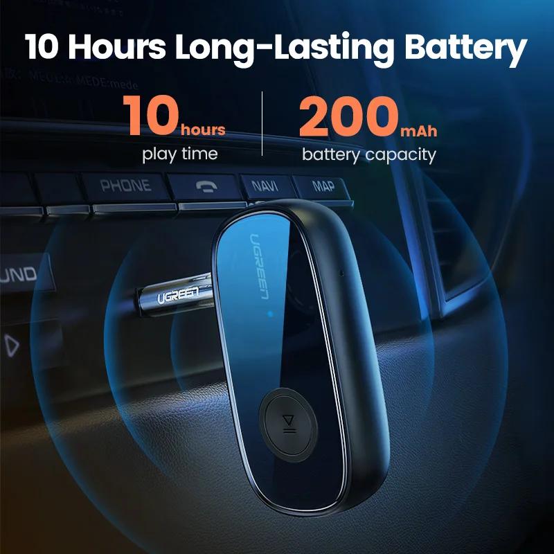 Ugreen Bluetooth Receiver 5 0 aptX LL 3 5mm AUX Jack Audio Wireless Adapter for Car PC Headphones Mic 3 5 Bluetooth 5 0 Receptor