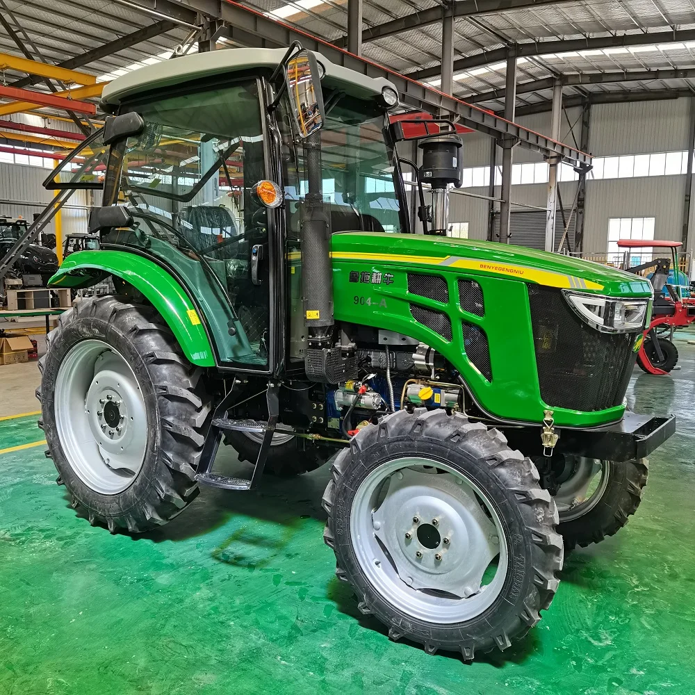 90hp 4WD высококачественный сельскохозяйственный трактор с кабиной | Автомобили и