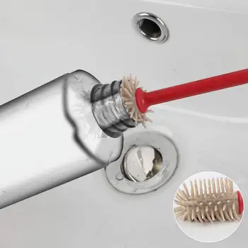 

cleanhome Silicone Baby Bottle Brush Bottle Cleaner Brush For Narrow Neck Bottle Sport Bottle,Small,Red