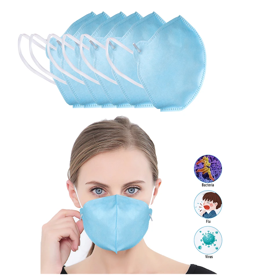 

Disposable Face Mask 100pcs /30pcs/50pcs/10pcs Non Woven Activated Filter 3 Layers Protective Anti Dust mouth face mask