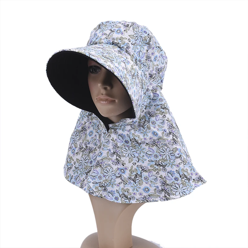 1PC Summer Lady Women Hat Outdoor UV Protection Face Foldable Sun Hat