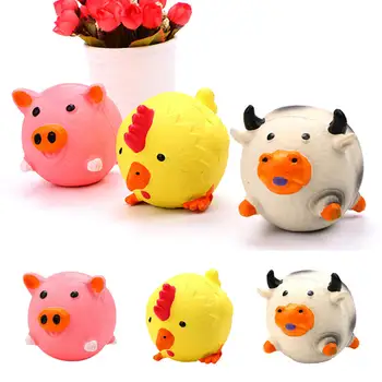 

Dog Toys Latex Animal Sound Squeaky Toys for Dog Puppy Anti Squeeze Bite Resistant Dog Molars Toy Non-toxic Durable Pet Products