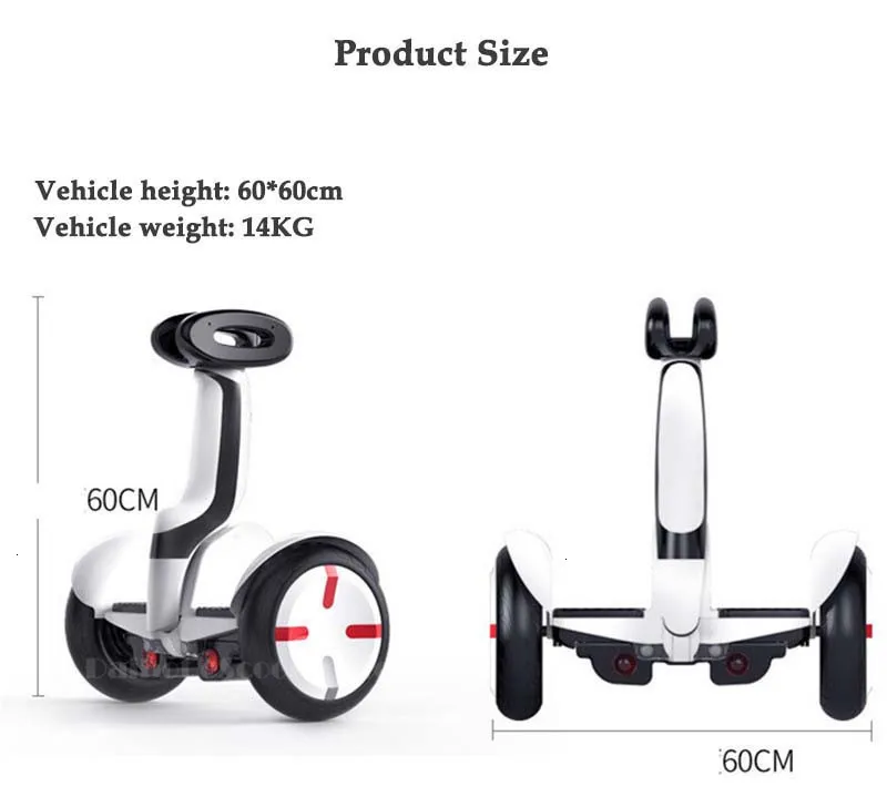 Daibot Smart Electric Scooter 10 Inch 2 Wheel Self Balancing Scooters With APPBluetooth Speaker Protable Oxboard Hoverboard  (9)
