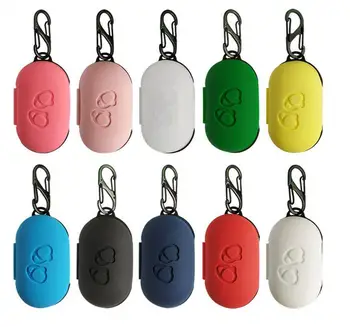 

100pcs Protective Case Cover For Samsung Galaxy Buds 2019 Earphone Silicone Case Waterproof Shockproof Cases with Carabiner