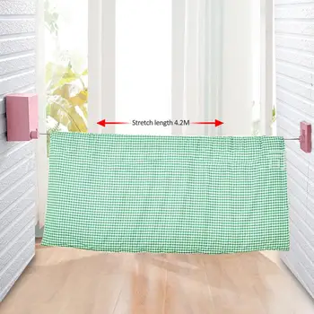 

Mini Magic Drying Rack Balcony Bathroom Invisible Clothesline Hot Retractable Indoor Quilt sheets Clothes Wall Hanger