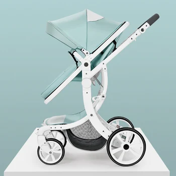 

Aimile High Landscape 2 in 1 Baby Stroller Aluminum Alloy Frame Baby Trolley Can Sit Can Lie Baby Pushchair Good Baby Pram