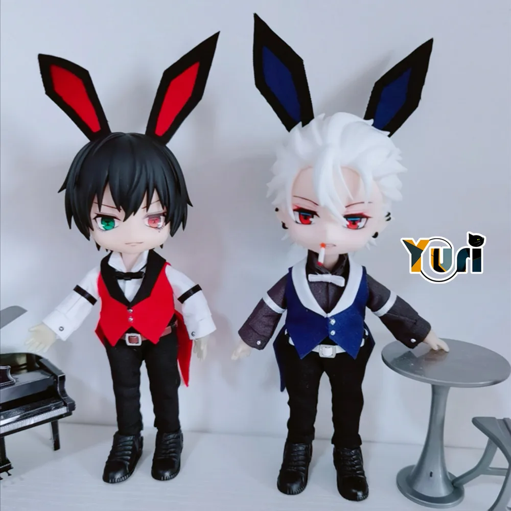 

Yuri Original DRB Division Rap Battle Mister Hardcore Yamada Ichiro Ear Doll Use Clothes For OB11 Figure Toy Clothing Handmade C