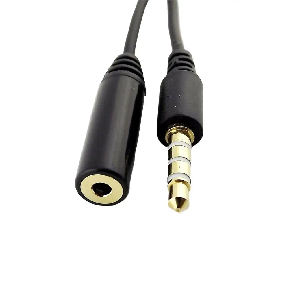 50x 2 5mm Female Stereo Jack To 3 5mm 1 8 4 Pole Male Plug Headphone Audio AUX Adapter M F Connector Cable 15cm