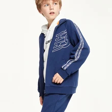 Детская одежда костюм для мальчиков Новая Осенняя детская одежда из двух предметов Спортивная простая одежда