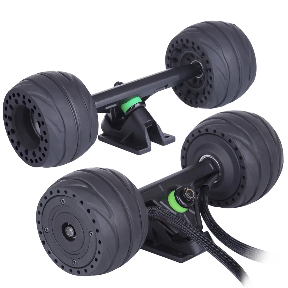 US $277.55 105BP 60 K V Replaceable Hub Motor Set Skateboard Accessories Outdoor Fun Hub Motor2 Front Wheel 2 Trucks2