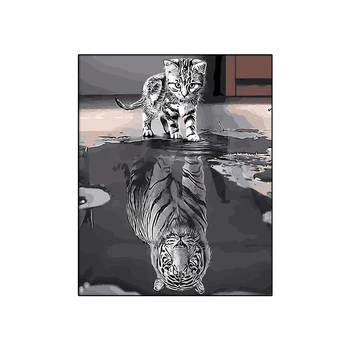 

Yiwu King Sing Oil Painting Animals Painting By Number DIY Canvas Art Hand Painted Kid Room Decor Home Decor Painting PH9229