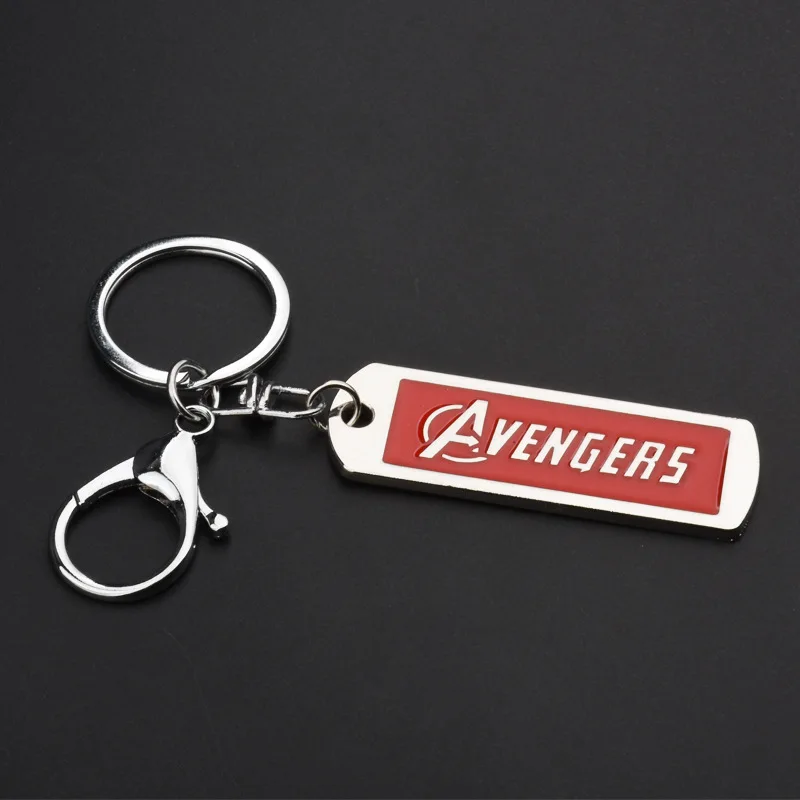 Брелок с героями Marvel Мстители 4 автомобиля лента брелок паук Железный человек Raytheon сумка кулон подарок - Цвет: Avengers Red