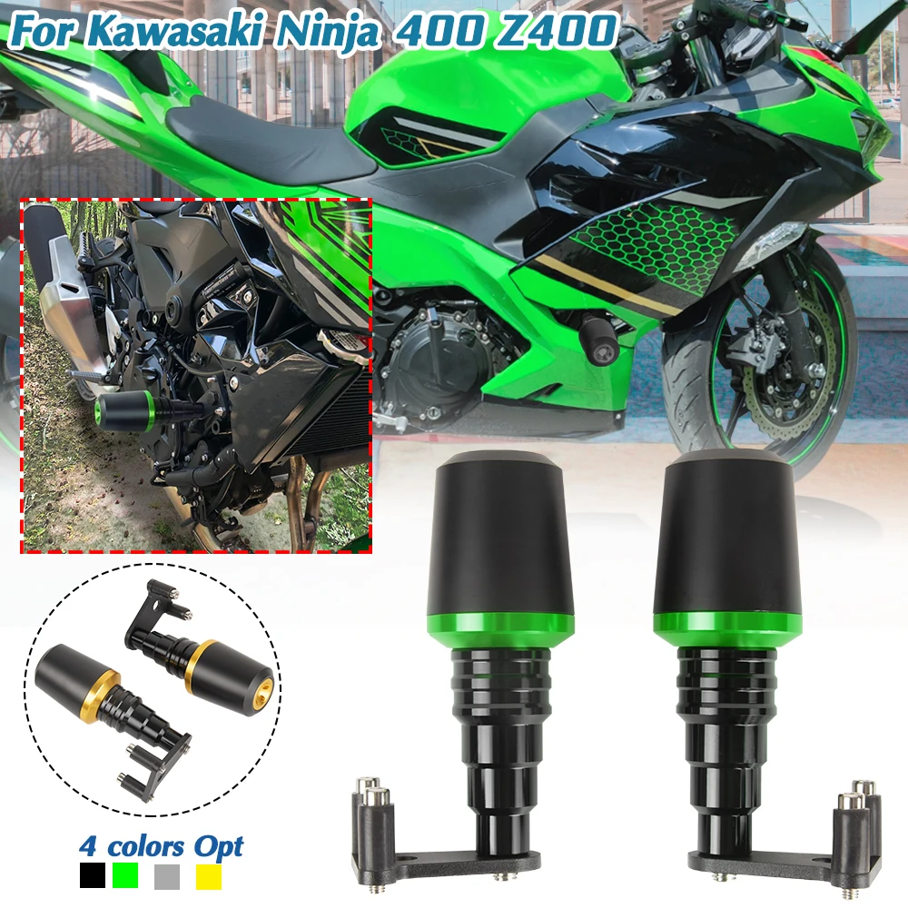 Tid øre Profit Frame Slider Crash Protector Guard Falling Protection For Kawasaki NINJA400  Z400 2018 2019 2020 2021 Ninja 400 Accessories Moto|Falling Protection| -  AliExpress