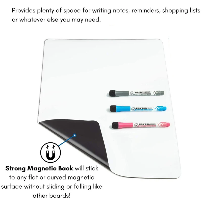DEVELOP 12x18 Inch Magnetic Dry Erase Board – Silver Aluminum Frame, Wall Mountable, Includes Tray & Hardware - View #3