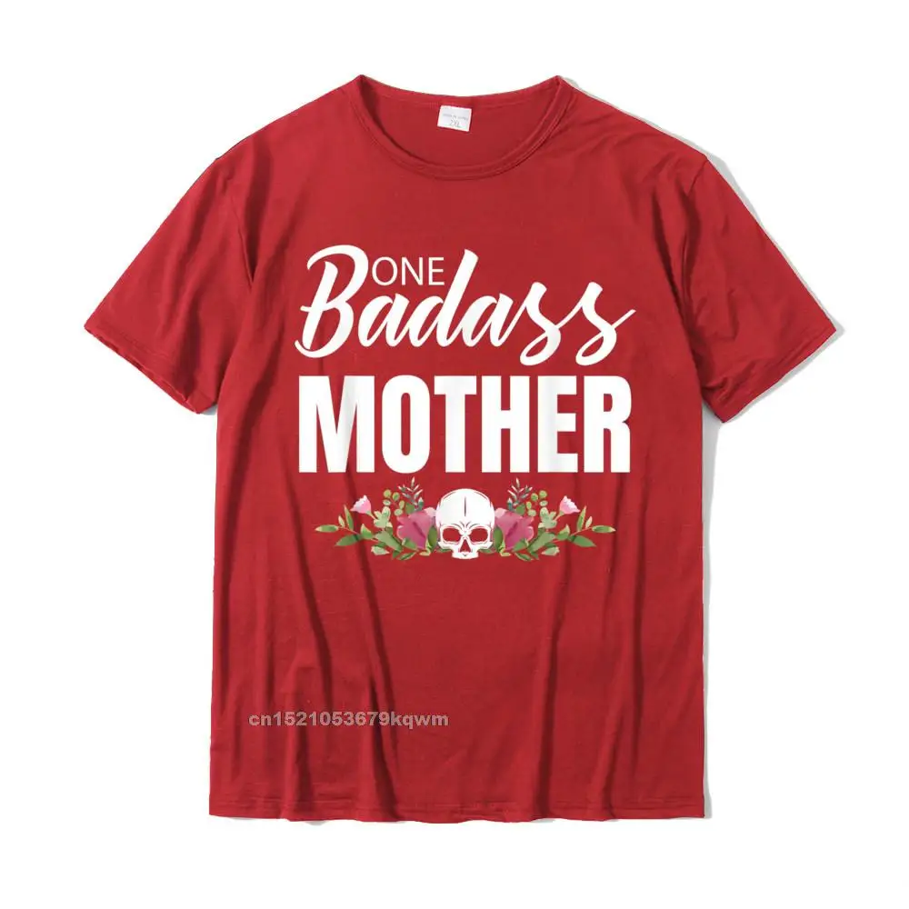 Wholesale cosie Casual T-shirts Crew Neck 100% Cotton Fabric Men's Tops Shirt Short Sleeve Labor Day Casual Tops Tees Badass Mother Funny Mothers Day Gifts For Mom Grandmother T-Shirt__3634 red