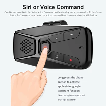 

Hands Free Bluetooth Speakerphone Set Accessories Speaker Phone call Visor