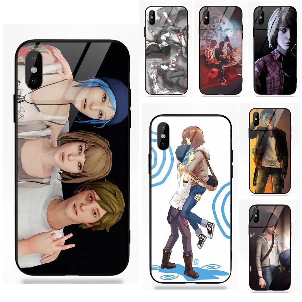 

Silicone TPU Frame Tempered Glass Phone Coque Max Caufield Life Is Strange For Apple iPhone 5 5C 5S SE 6 6S 7 8 Plus X XS Max XR