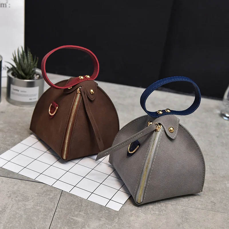 

Man Rui 2019 Autumn And Winter New Style Triangular Bag Fashion Handbag zong zi bao Casual WOMEN'S Bag Shoulder