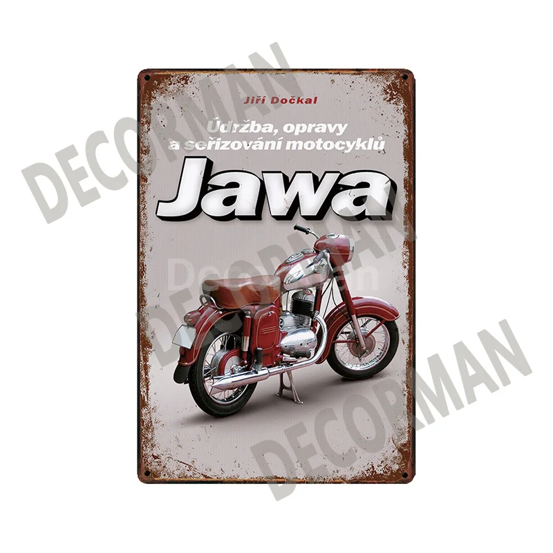 [DecorMan] JAWA BSA TT двигатель металлические знаки плакаты Винтаж Железный Живопись Пользовательские клуб Декор LTA-1704 - Цвет: SL-11827