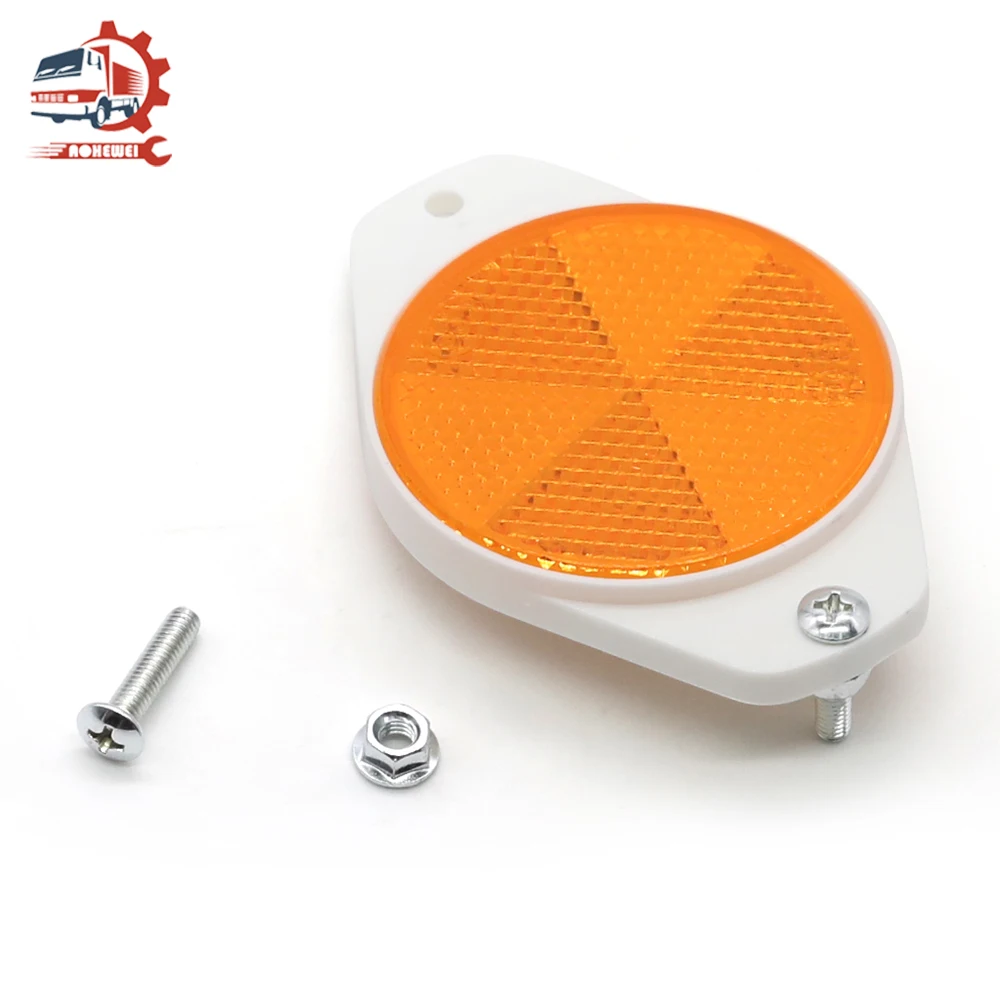 AOHEWEI-Reflectores de señal trasera para remolque, tiras reflectantes de seguridad para caravana, camión, valla de puerta, aprobado por ECE