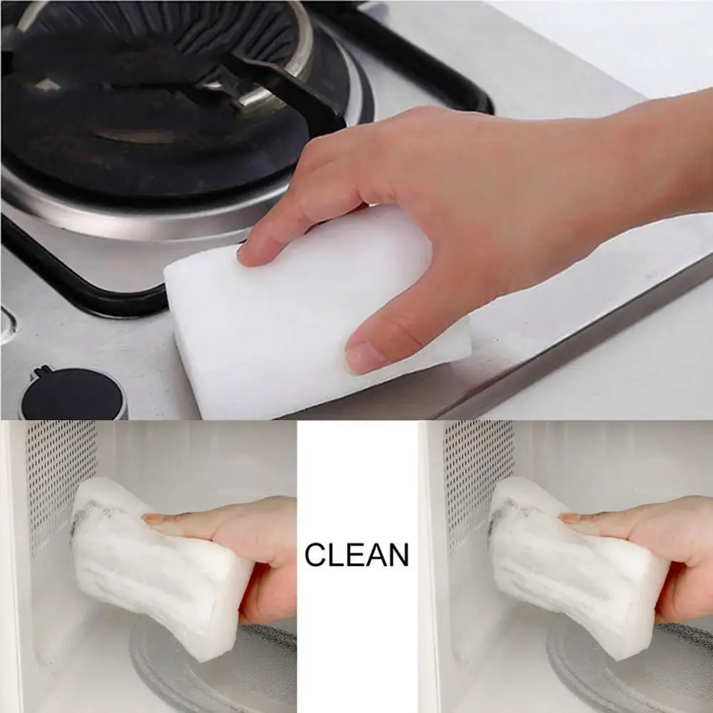 5/10/20/50100pcs White Magic Sponge Cleaner Eraser Multi-functional Cleaner Melamine Sponge for Kitchen Bathroom Cleaning