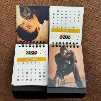 

Kpop EXO 6th Album <OBSESSION> 2020 Desk Calendar K-POP EXO BAEKHYUN KAI CHEN CHANYEOL SEHUN Mini Calendar Fans Collection Gift