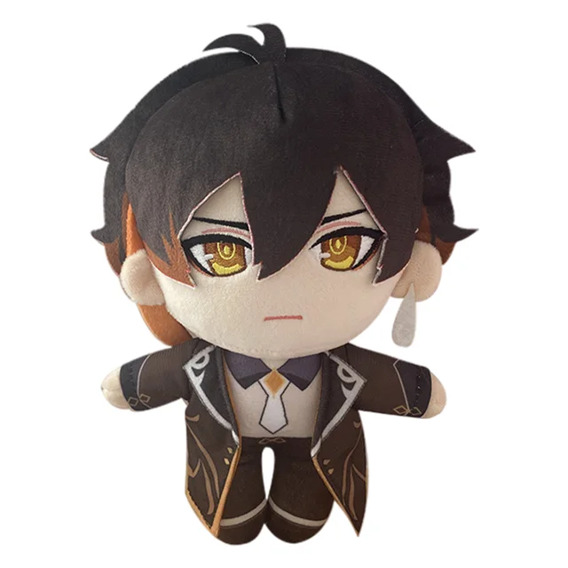 New 20cm Anime Genshin Impact Plush Doll Toy Morax Zhong Li Xiao Hu Tao Game Cute Soft Stuffed Pillow dolls Kids Christmas Gift