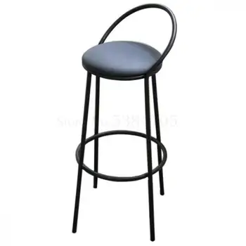 

Nordic High Foot Bar, Leisure Water Bar, Household High Chair, Simple Modern Coffee Chair