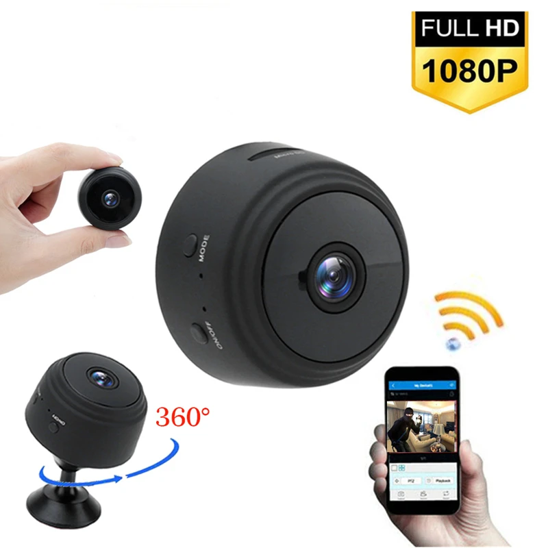 HD 1080P Мини WIFI IP камера беспроводная домашняя Безопасность DVR инфракрасное ночное