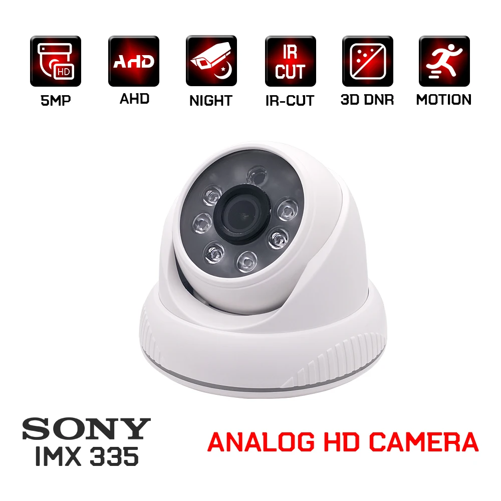 1080P аналоговые hd камеры SONY IMX323/335 2MP/5MP cctv видео наблюдения безопасности Крытый