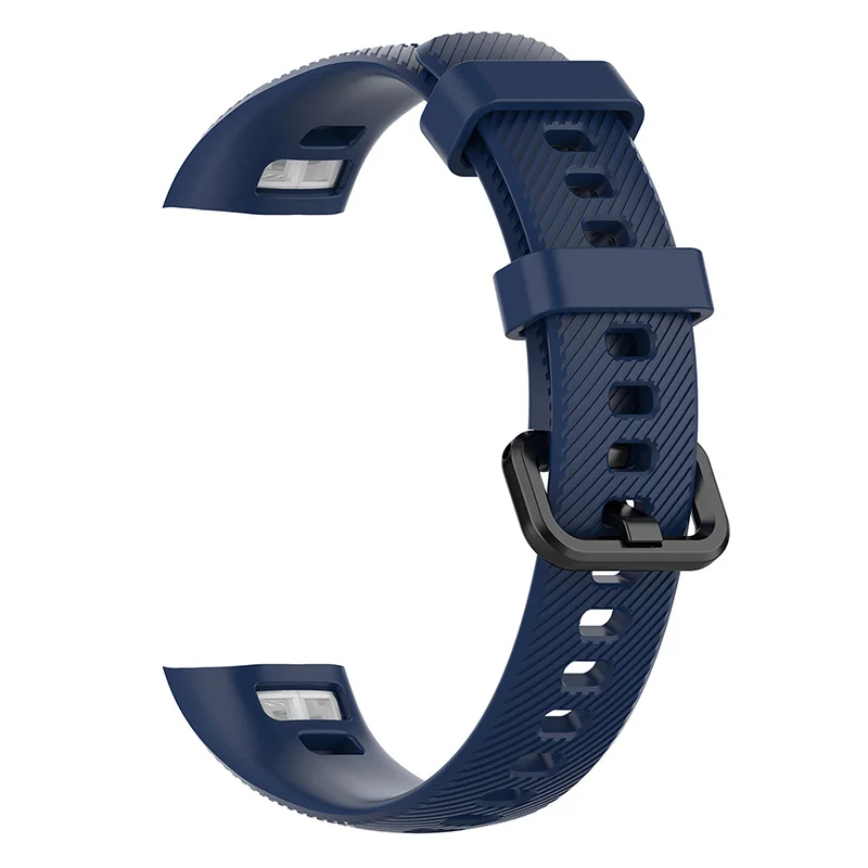 Laforuta Honor Band 5 ремешок силиконовый ремешок для huawei Honor Band 4 Женский Мужской Браслет фитнес-петля умные наручные часы ремешок - Цвет ремешка: Navy Blue