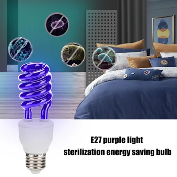 

Practical E27 Energy Saving UV Light Bulb Multi-functional Convenient Kill Pest Bug Insect Ultraviolet Spiral Lamp