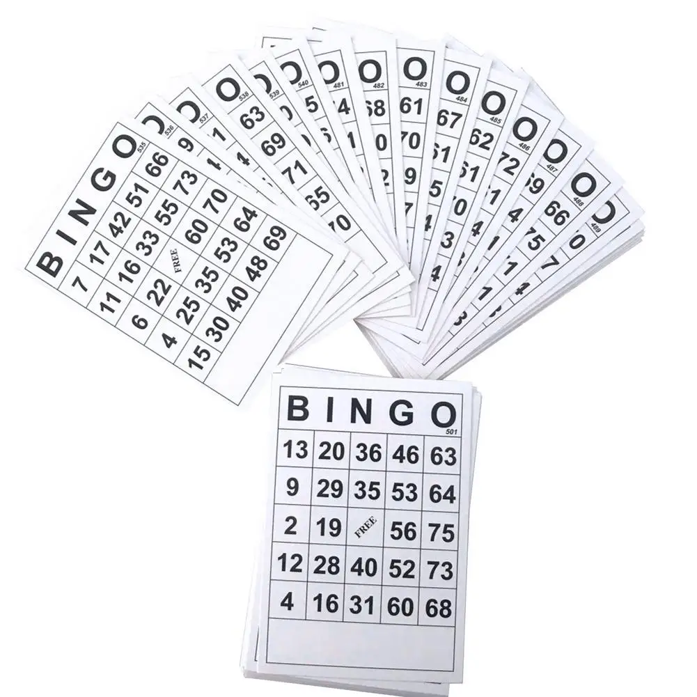 40pcs Bingo Game Parts 30 Bingo Cards Plus 75 Numbers Chips For Kids Family  Party Family Interactive Game Activity Party Toy|Board Games| - AliExpress