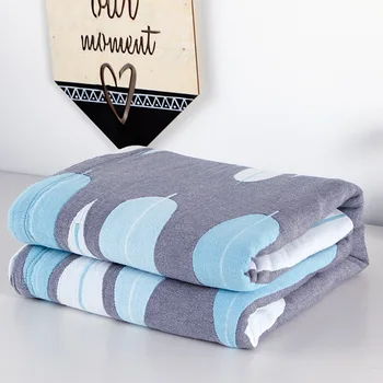 

Modern minimalist rural style four-layer washed gauze blanket air-conditioning blanket office leisure blanket