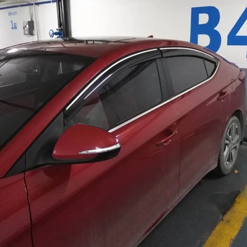 

Fit For Hyundai Elantra 2016 2017 2018 4PCS/SET Window Visor Vent Shades Sun Rain Deflector Guard Auto Accessories