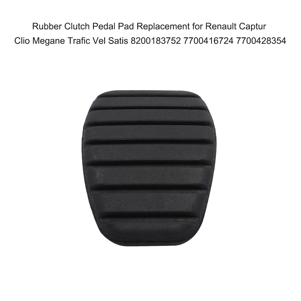 Brake Clutch Pedal Pad Non slip Rubber Cover for Renault Captur Clio