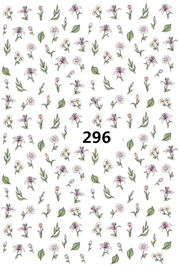 Ultra-Thin Manicure Gum 3D Sticker Herbaceous Dried Flower Pressed Flower Rose Japanese-style amaily Style Nail Decals