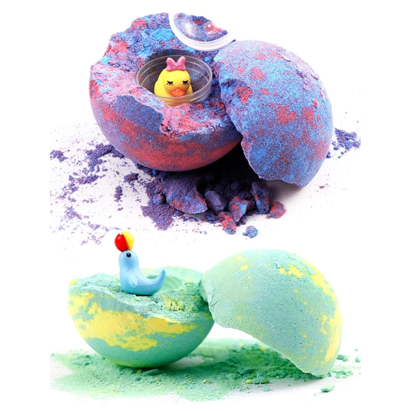 6Pcs/Set Kids Handmade Bath Bombs with Surpirse Toys Inside Essential Oil Colorful Bubble SPA Shower Salt Ball Body Cleaner Gift |