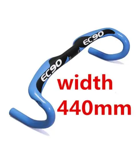 bule 440mm EC90 углеродный руль для шоссейного велосипеда шоссейных гонок велосипедный руль 31,8*400/420/440 мм горный велосипед бар для организации быстрой доставки - Цвет: bule 440mm