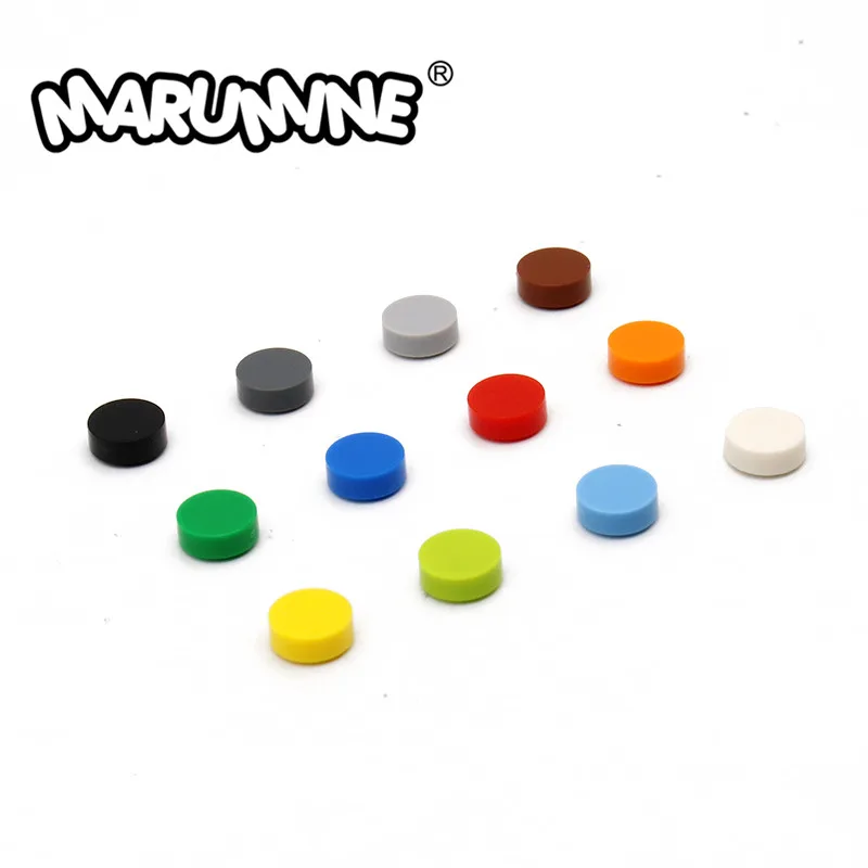 Azulejo plano de MARUMINE, piezas de accesorios de techo, juegos de placa de pruebas en miniatura, bloques de construcción MOC, 1x1, 98138 piezas