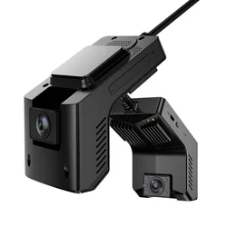 Mini caméra de voiture T2 1080p, double objectif, connexion wifi, application de téléphone portable, GPS et GSM intégrés, dashcam 4g 