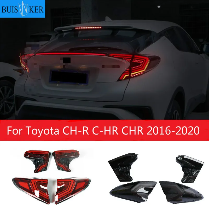 

Car styling Taillights For Toyota CH-R C-HR CHR 2016-2020 Led Tail Lights Fog lamp Rear Lamp DRL + Brake + Park + Signal lights