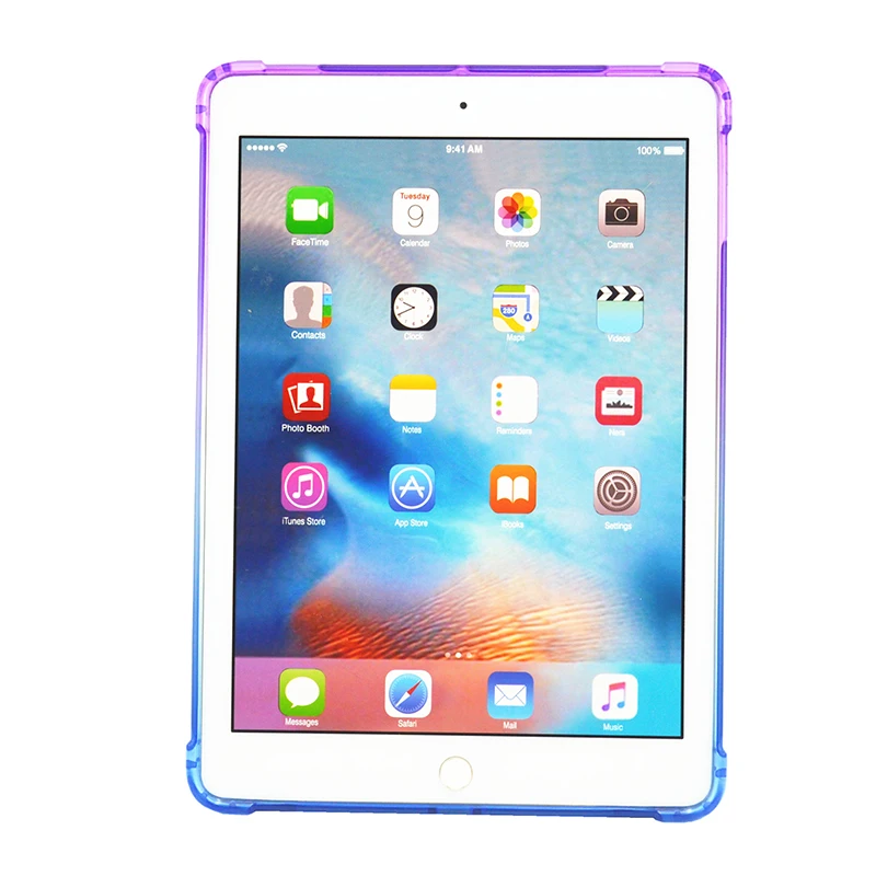Ablet pc защитный чехол для ipad 9,7 Air2 Air1 TPU градиентная мягкая задняя крышка Pro 9,7 дюймов Чехол