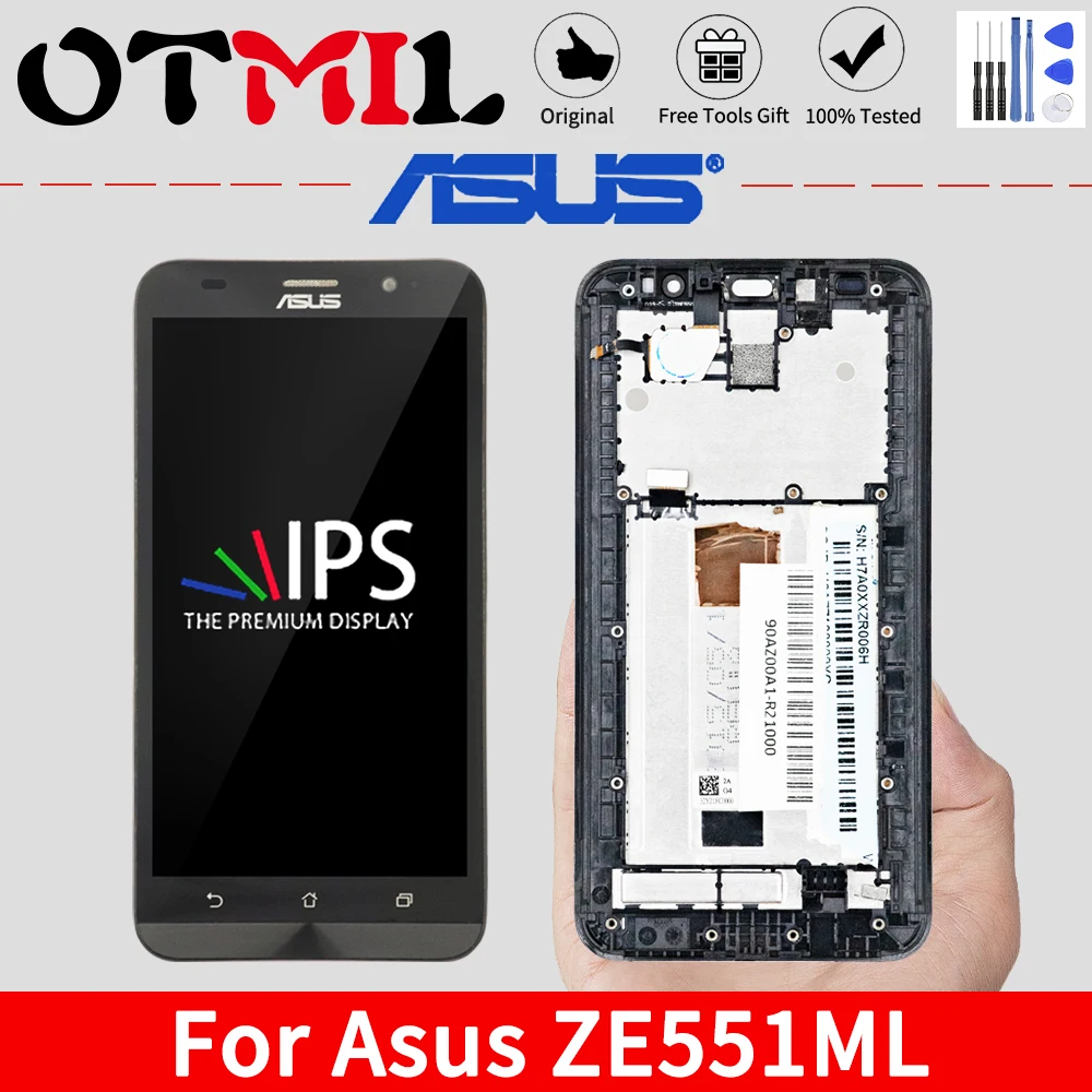 

Original 5.5" LCD For ASUS Zenfone 2 ZE551ML LCD Touch Screen Digitizer Assembly For ASUS Zenfone 2 ZE551ML Display Z00AD LCD