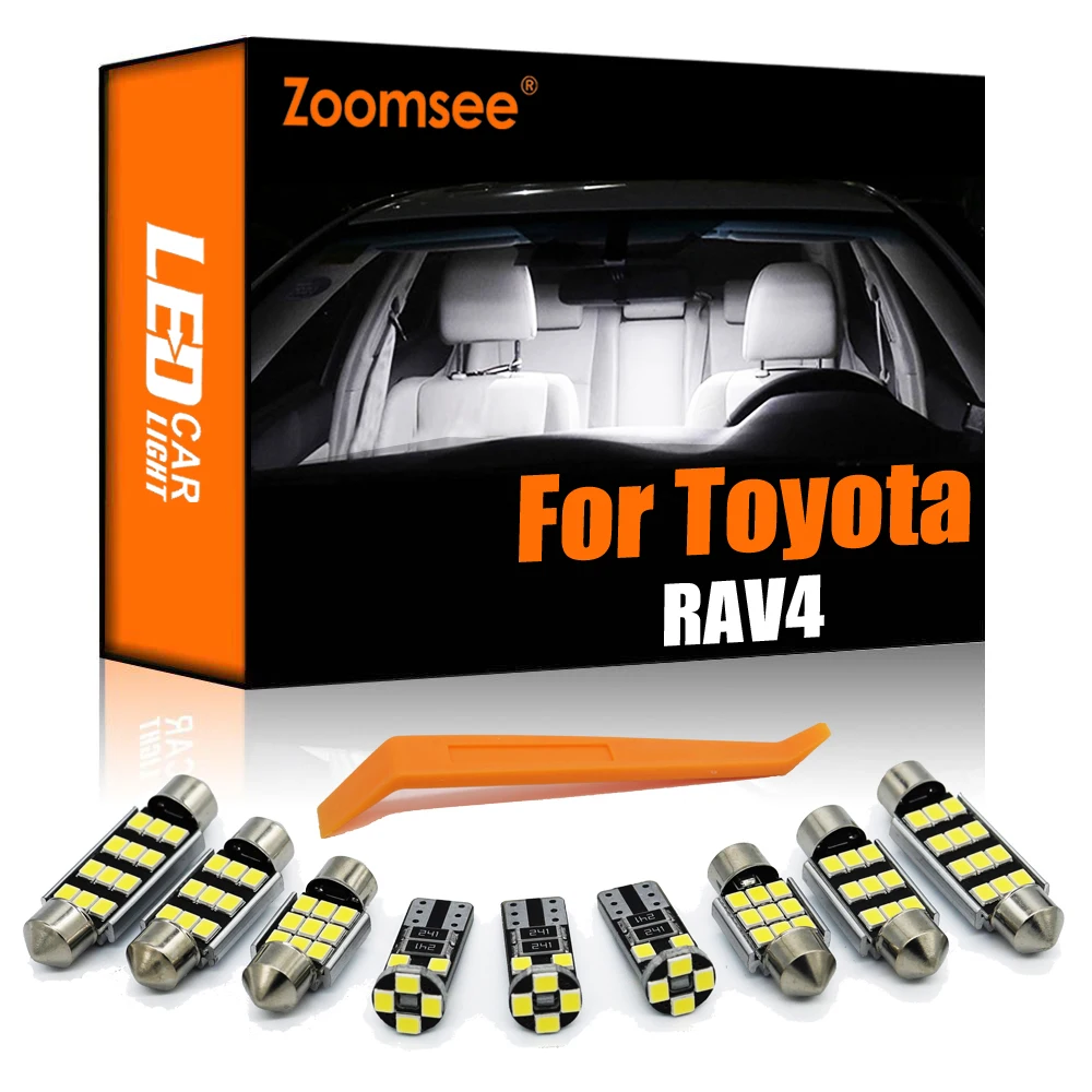 Zoomsee интерьер светодиодный для Toyota RAV4 MK I II III IV V 1 2 3 4 5 1994-2020 Canbus комнатный Купол