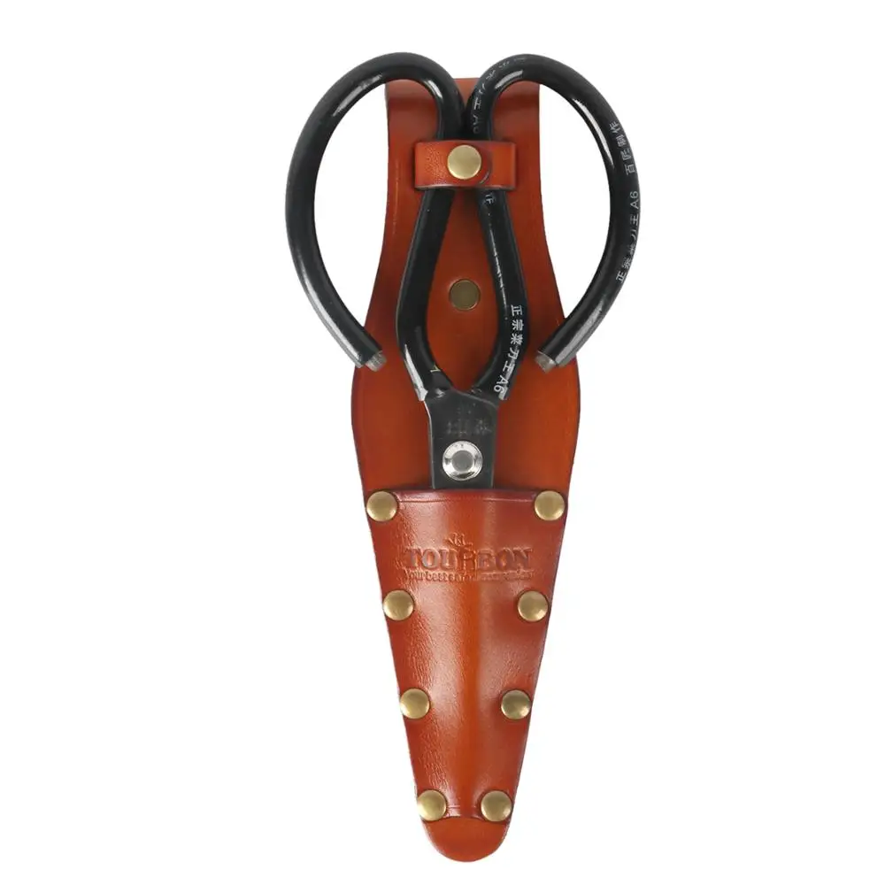 Tourbon Genuine Leather Scissor Cover Sheath Barber Pocket Shears