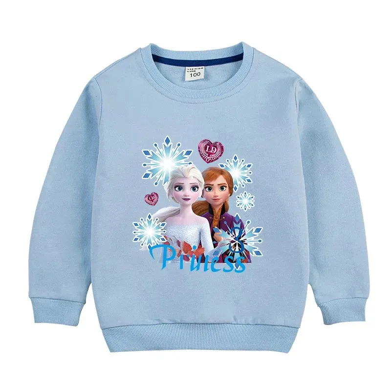 Frozen Autumn Winter Girl Hoodies Cotton Long Sleeve Boy Children Princess Hooded Sweatshirts Fashion Toddler Kids Clothes | Детская