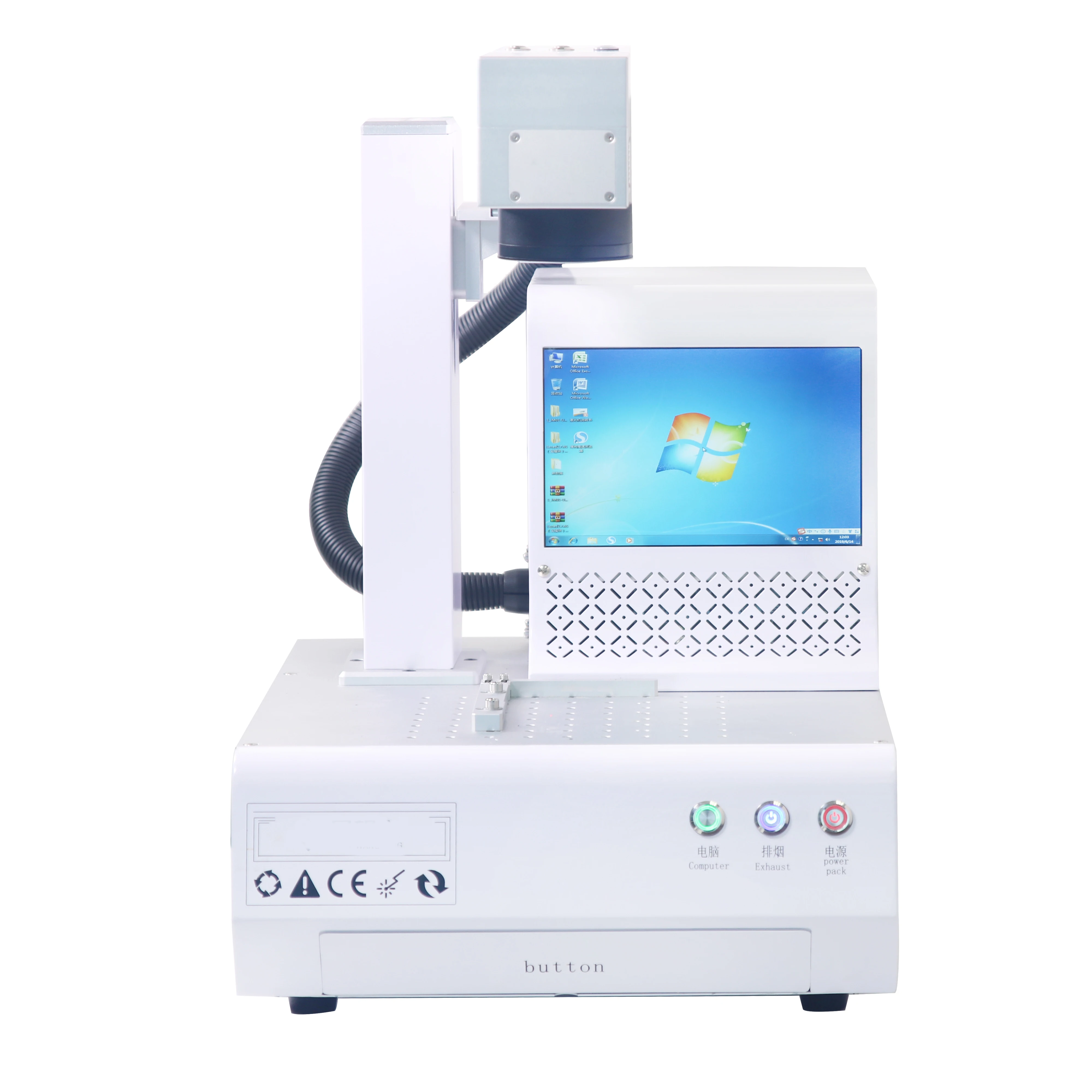 

No Need Computer Full Automatic Laser LCD Screen Frame Back Glass Cover Separating Machine For iPhone Laser Engraving Machine