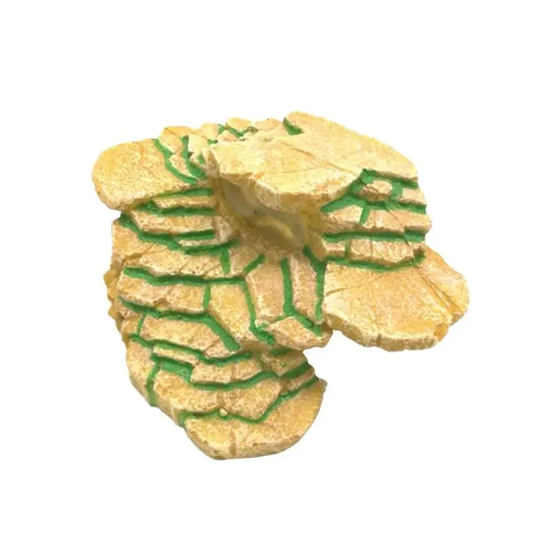 1PC Turtle Hideout Decorative Resin Reptile Basking Rocks Landscaping Ornament Hiding Cave For Fish Tank Aquarium Climbing | Дом и сад